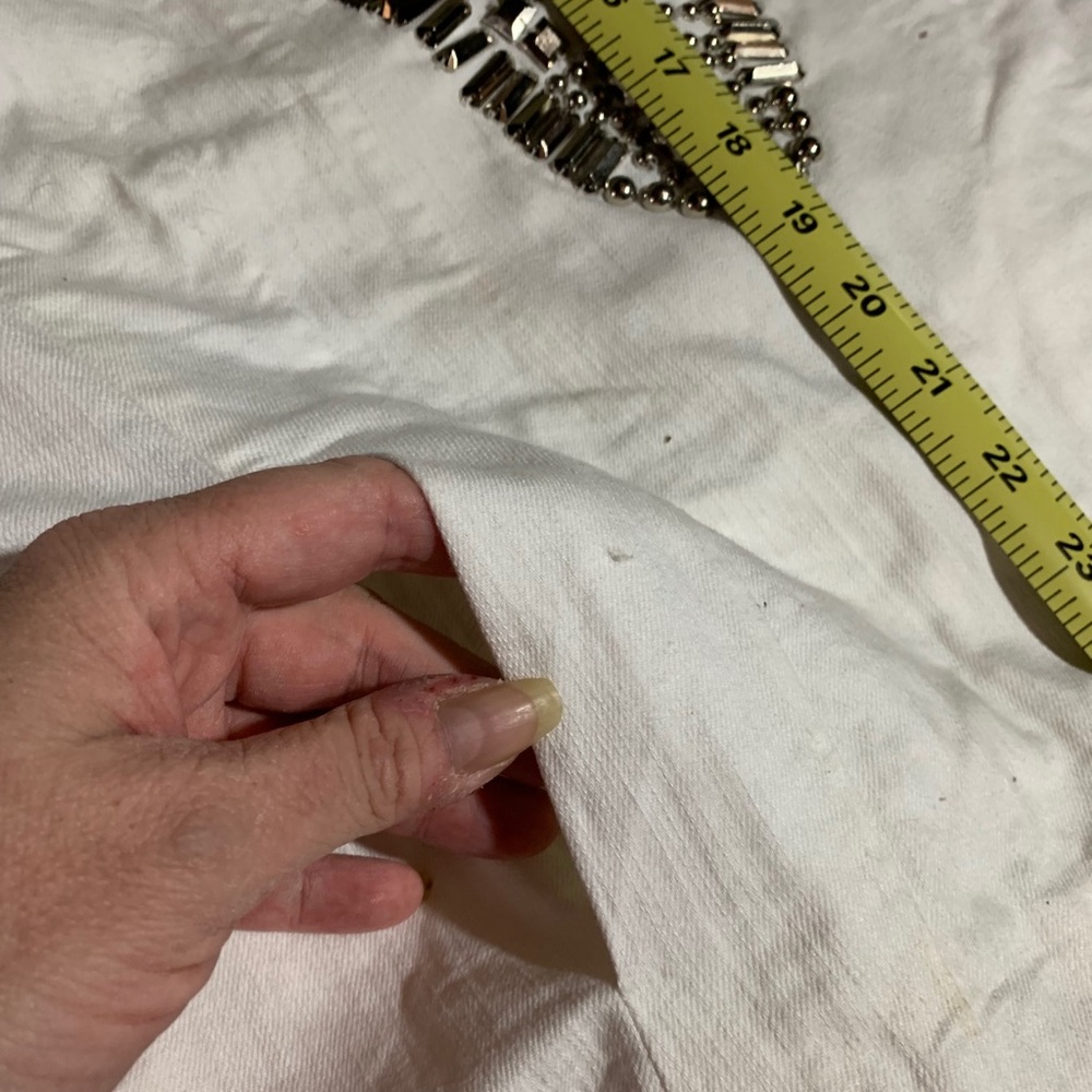 Chico’s Red And Silver Beaded Statement Jacket 2 - image 8